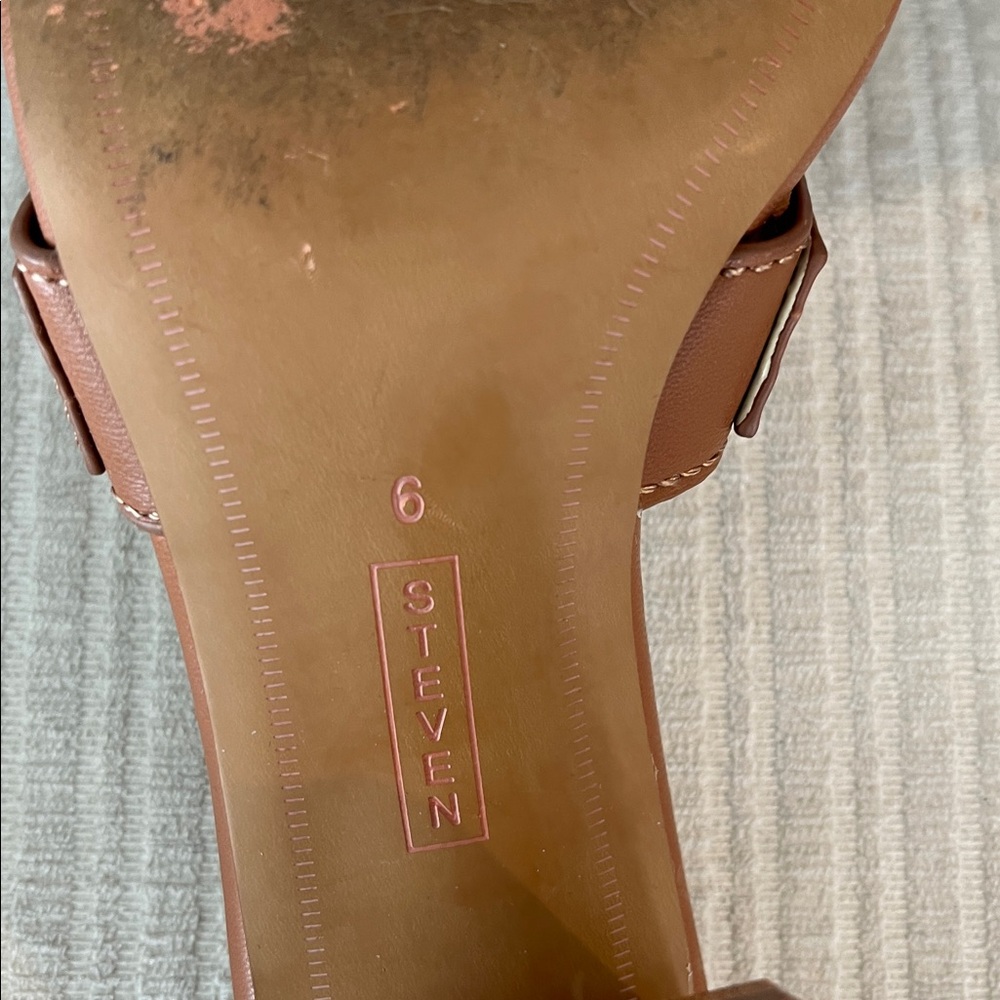Steven New York H inspired sandals 6 tan - Picture 6 of 6